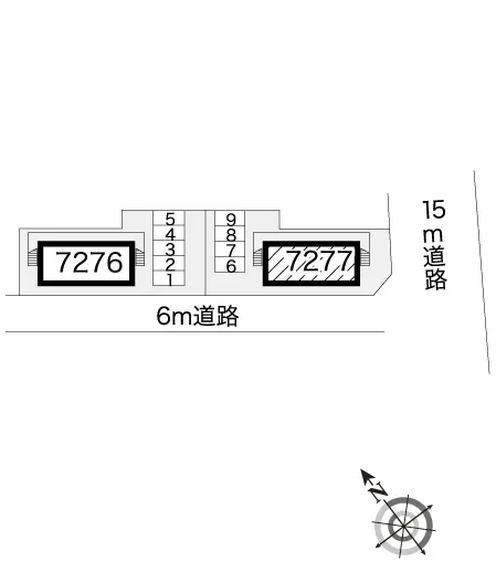 ★手数料０円★川口市東領家３丁目 月極駐車場